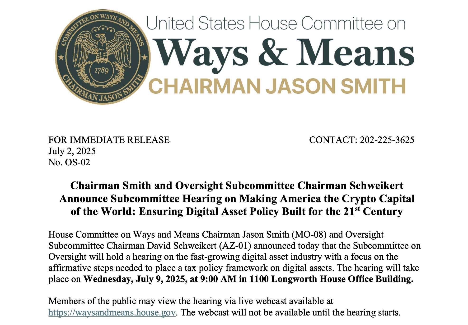 美国众议院拨款委员会监督小组委员会听证会延期至另行通知
