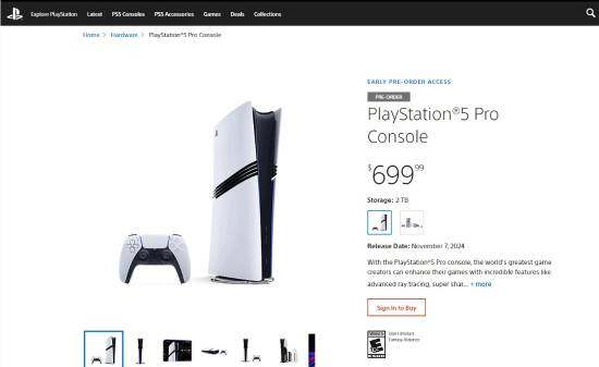 PS5 Pro 預(yù)定開啟，或因價(jià)格高致預(yù)購(gòu)量不佳宣傳圖2