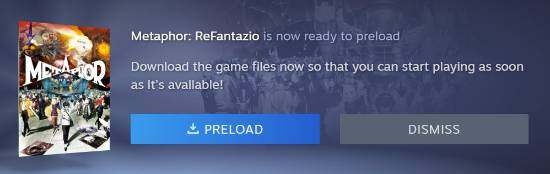 《暗喻幻想：ReFantazio》Steam预载开启 10月11日正式发售