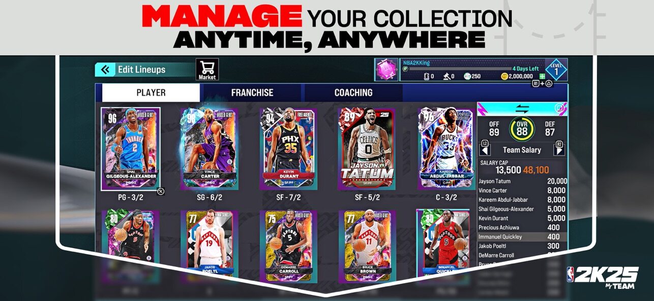 《NBA 2K25夢幻球隊》海外安卓端上線宣傳圖3