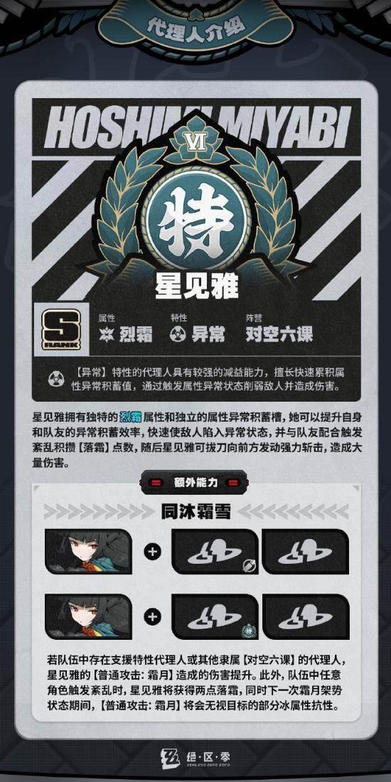 77樂園游星聞：《絕區(qū)零》新角色星見雅亮相：裂霜之力引領(lǐng)戰(zhàn)場宣傳圖2