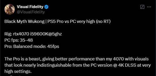 《黑神話：悟空》PS5 Pro性能超PC！