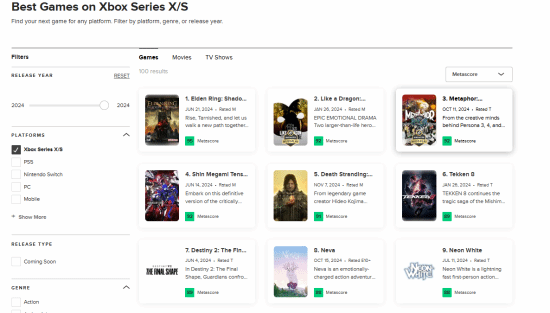 Xbox年度十佳游戲，精彩榜單揭曉！