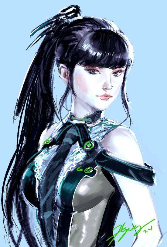 《劍星》女主插畫重塑獲好評宣傳圖2
