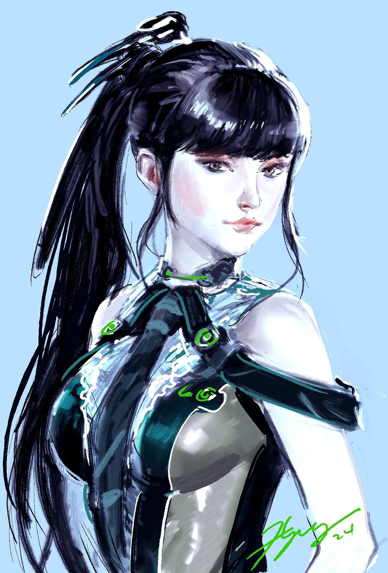 《星刃》EVE新圖獲贊，畫師技藝再顯