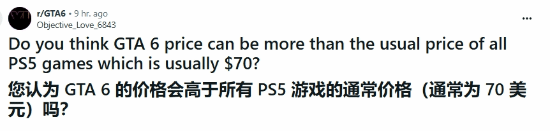 《GTA6》定價(jià)引熱議，玩家預(yù)期各異1