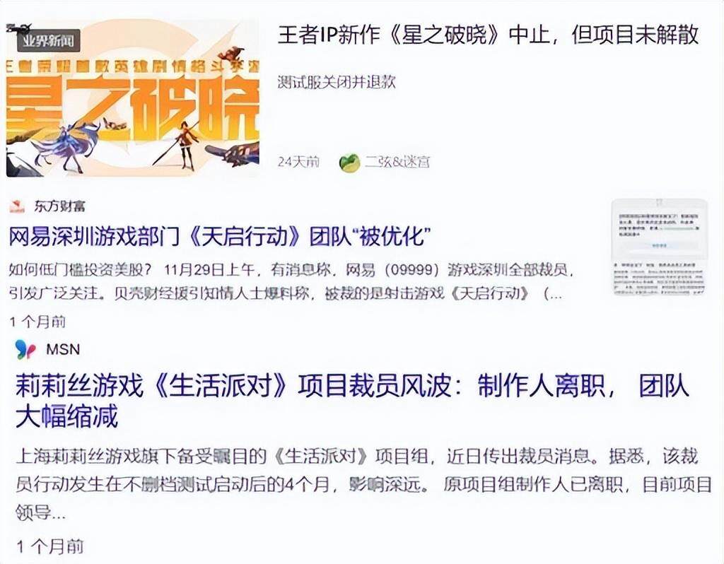 游戲行業(yè)現(xiàn)狀：項目調(diào)整與從業(yè)者困境宣傳圖2