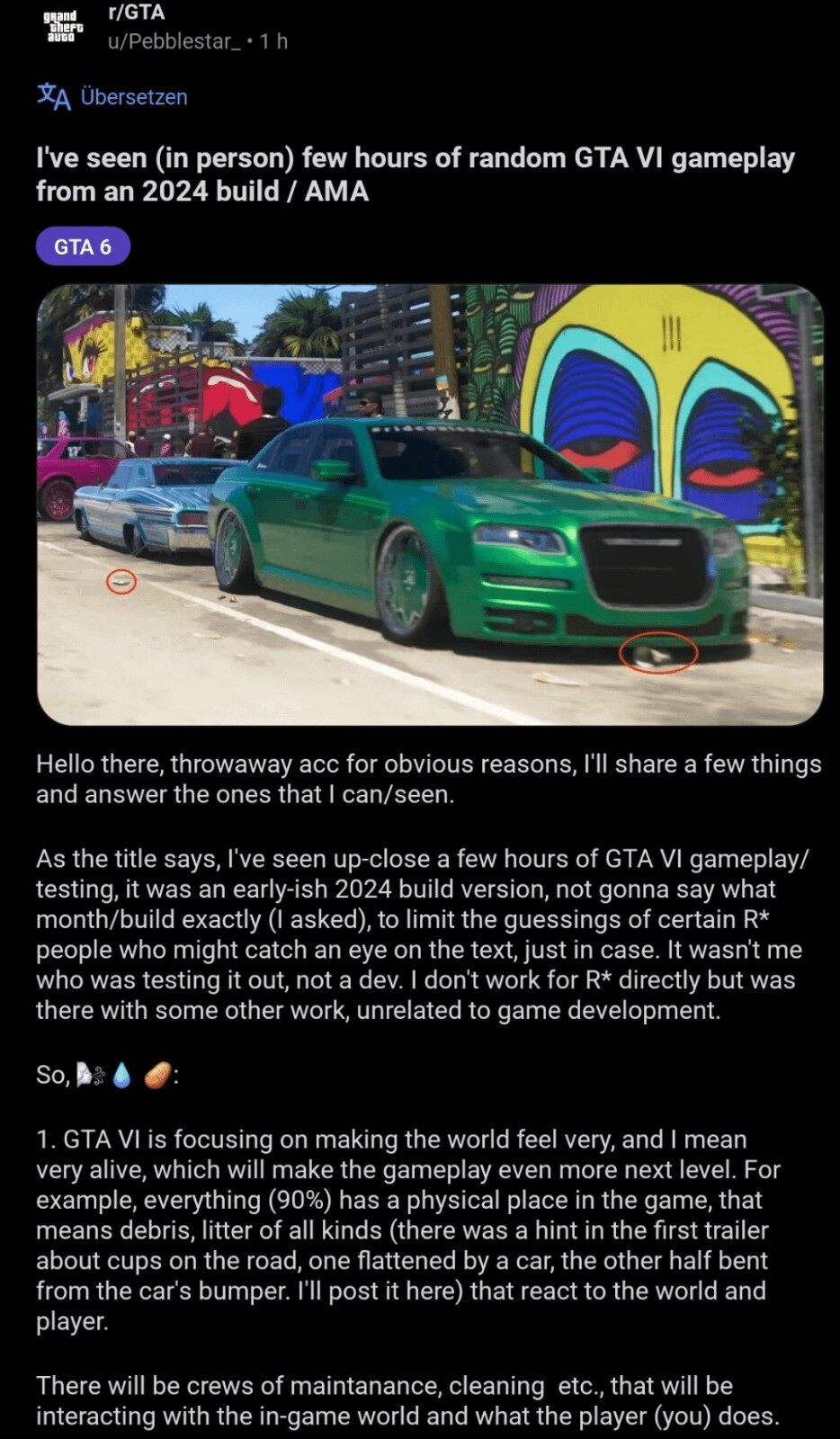 《GTA6》細(xì)節(jié)曝光：90%物體可交互，NPC智能升級宣傳圖2