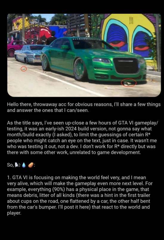 《GTA6》爆料：游戲世界交互性大升級宣傳圖2