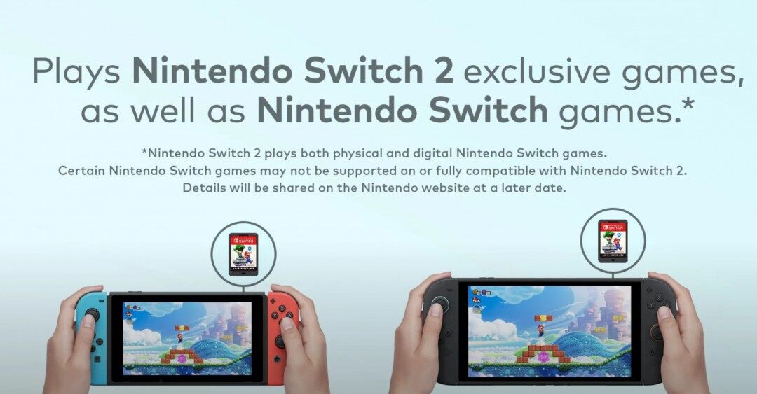 Switch 2兼容前代游戲，但非全部，玩家需留意！