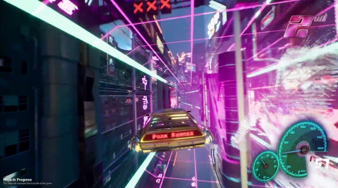 競速游戲《Punk Runner》，霓虹燈下的飛行汽車競速新體驗(yàn)宣傳圖2
