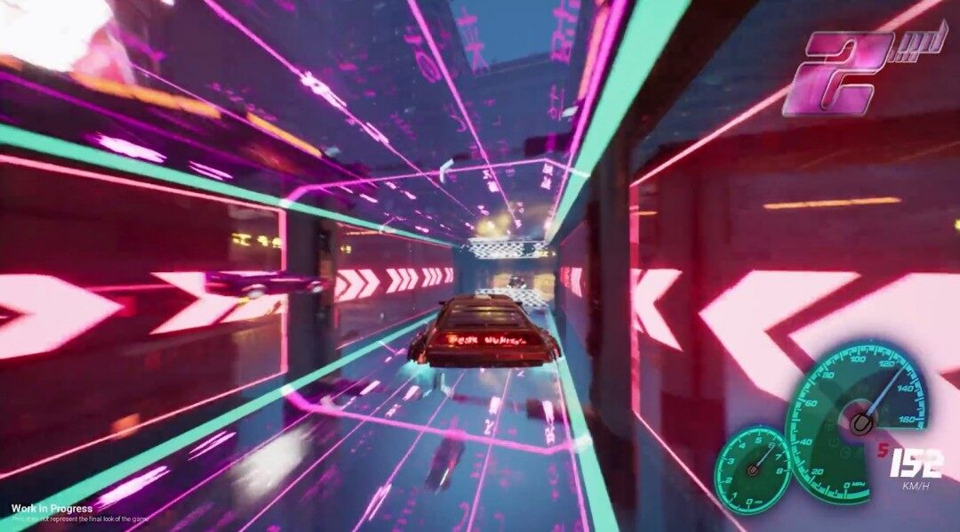 競速游戲《Punk Runner》，霓虹燈下的飛行汽車競速新體驗(yàn)宣傳圖3