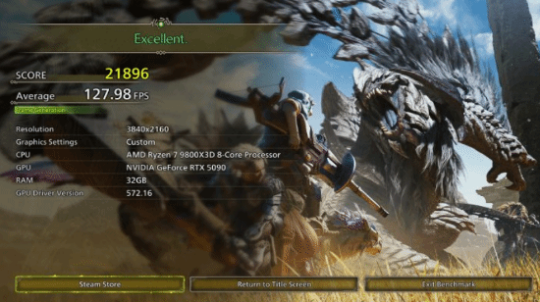 《怪物獵人：荒野》PC測試，RTX5090搭配何處理器更強？