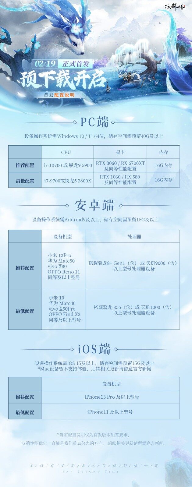 《仙劍世界》今起預(yù)下載，19日首發(fā)，云游戲版同步上線！宣傳圖3