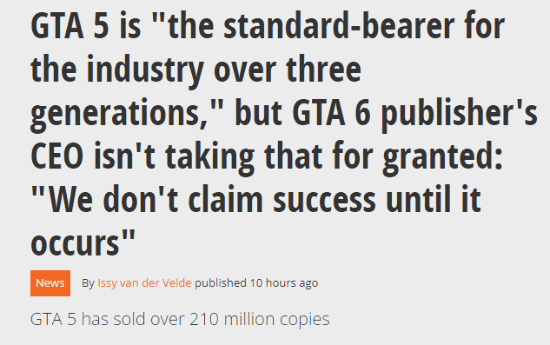 《GTA6》開發(fā)周期長，Take-Two CEO揭秘背后原因！宣傳圖3