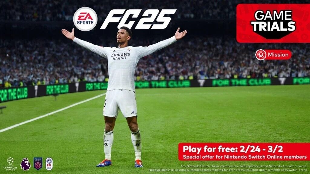 《EA SPORTS FC 25》Switch版限時(shí)免費(fèi)試玩開(kāi)啟