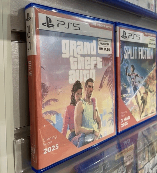 馬來(lái)西亞一商店開放GTA6預(yù)售："實(shí)體盤"已擺上貨架