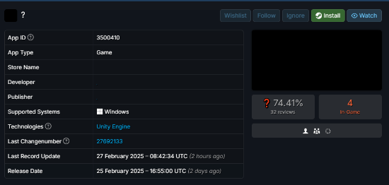 神秘游戲Steam上架引熱議，信息空白好評(píng)高宣傳圖3