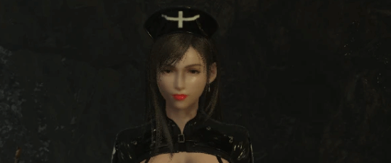 《最終幻想7：重生》新Mod，蒂法黑護(hù)士裝驚艷亮相！宣傳圖3
