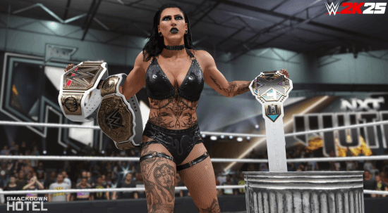 WWE 2K25正式發(fā)售評測：IGN8分解析摔角游戲新作核心玩法與跨性別賽事革新宣傳圖2