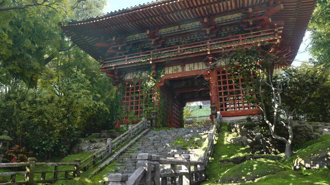 《刺客信條：影》PS5實(shí)機(jī)畫面曝光 開放世界場(chǎng)景細(xì)節(jié)解析宣傳圖2