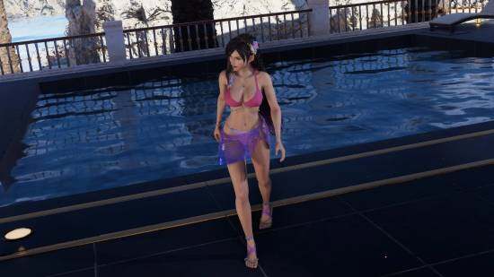 《最終幻想7：重生》PC版蒂法Mod新作：N網(wǎng)人氣作者發(fā)布海洋主題造型