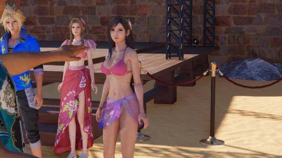 《最終幻想7：重生》PC版蒂法Mod新作：N網(wǎng)人氣作者發(fā)布海洋主題造型宣傳圖2