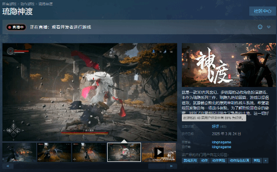 國產(chǎn)動作游戲《琉隱神渡》Steam發(fā)售 多結(jié)局ARPG斬獲89%好評率