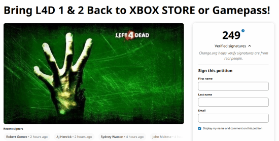 Xbox玩家聯(lián)名請愿求生之路加入XGP 破解經(jīng)典喪尸游戲數(shù)字版獲取困局宣傳圖2