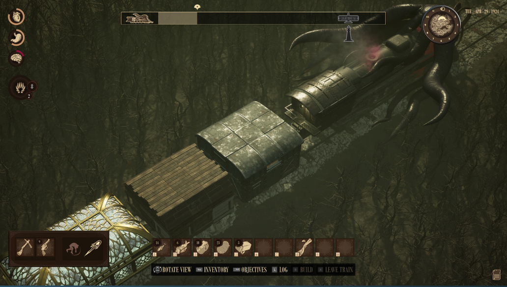 《海斯特拉的鐵路之神》4月23日Steam搶先體驗 克蘇魯生存合作+肉雀火車建造玩法解析宣傳圖3