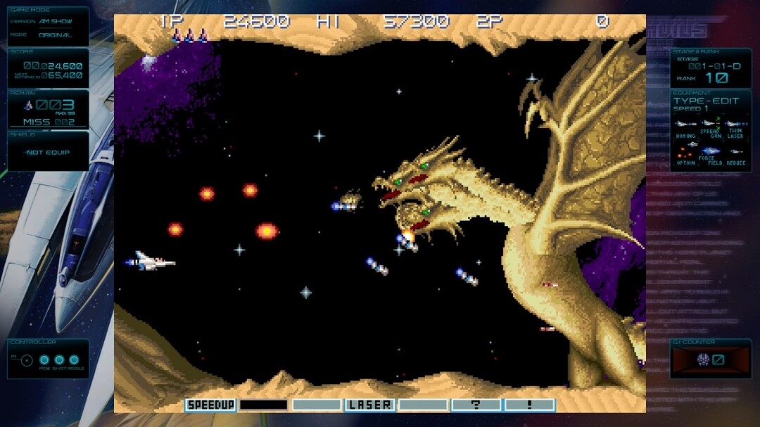 《宇宙巡航機 起源》Steam版8月7日發(fā)售 含沙羅曼蛇III及街機合集支持簡中宣傳圖3