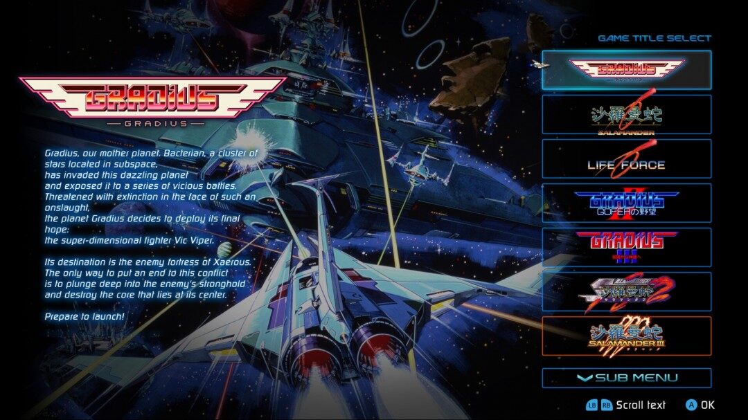 《宇宙巡航機 起源》Steam版8月7日發(fā)售 含沙羅曼蛇III及街機合集支持簡中宣傳圖2