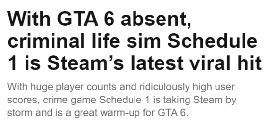 GTA6前最佳代餐！Steam上一款犯罪模擬新作爆火