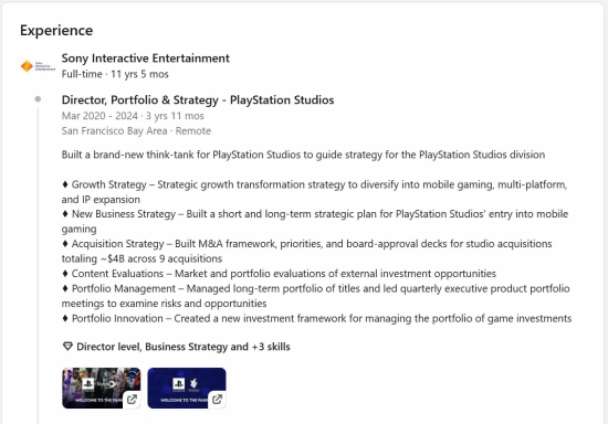 索尼PlayStation四年投入40億美元收購九家工作室 115億美元儲備布局VR與移動端競爭宣傳圖2