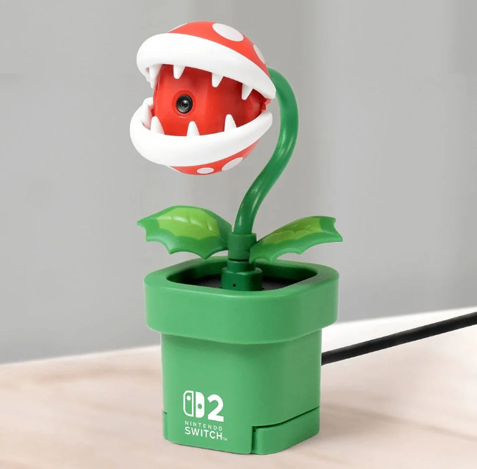 任天堂Switch 2食人花攝像頭外設(shè)解析：物理防窺設(shè)計與正版IP適配方案