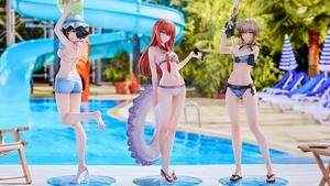 《命運石之門》泳裝手辦GSC限定套裝發(fā)售 1/7比例模型組合展示