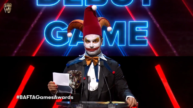《小丑牌》榮獲BAFTA Games Awards 2025發(fā)布游戲大獎(jiǎng) 真人廣告演員以小丑造型登臺領(lǐng)獎(jiǎng)