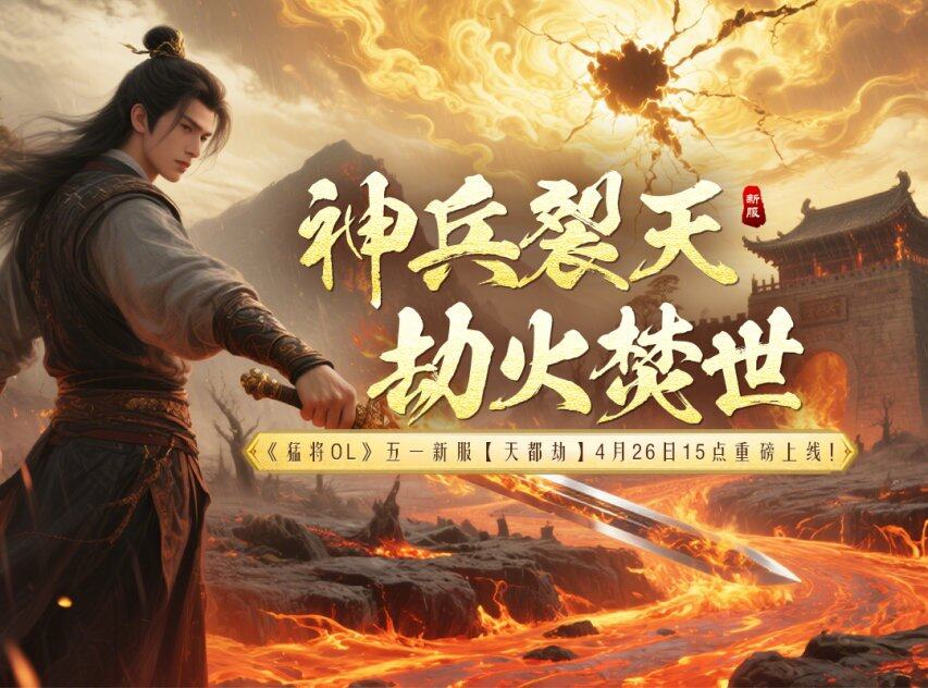 《猛將OL》「天都劫」新服4月26日啟幕：神兵職業(yè)覺醒與五一慶典活動解析宣傳圖3