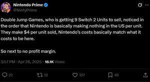 任天堂Switch 2售價與硬件利潤解析：游戲主機定價策略與市場動態(tài)宣傳圖2