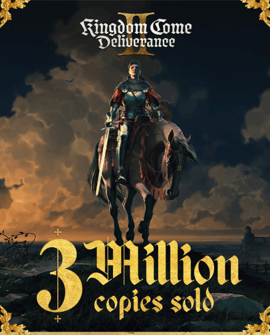 天國：拯救2銷量突破300萬份 中世紀(jì)RPG系列累計(jì)銷量超千萬