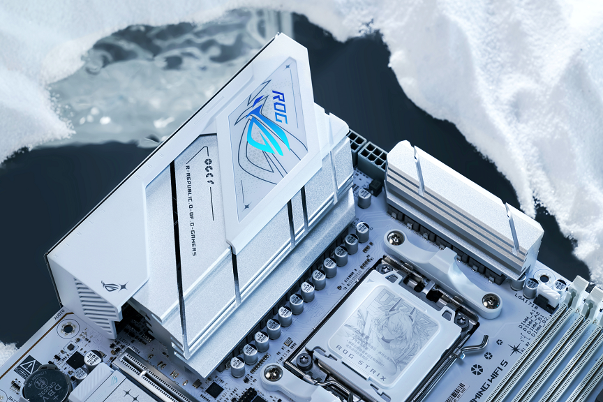 華碩ROG B850小吹雪主板深度評測：AMD平臺首款白色電競板皇 內(nèi)存超頻DDR5-8500實戰(zhàn)宣傳圖3