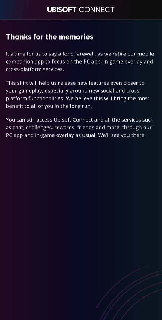 育碧Ubisoft Connect手機(jī)版終止服務(wù) 用戶需遷移至PC端延續(xù)核心功能宣傳圖2