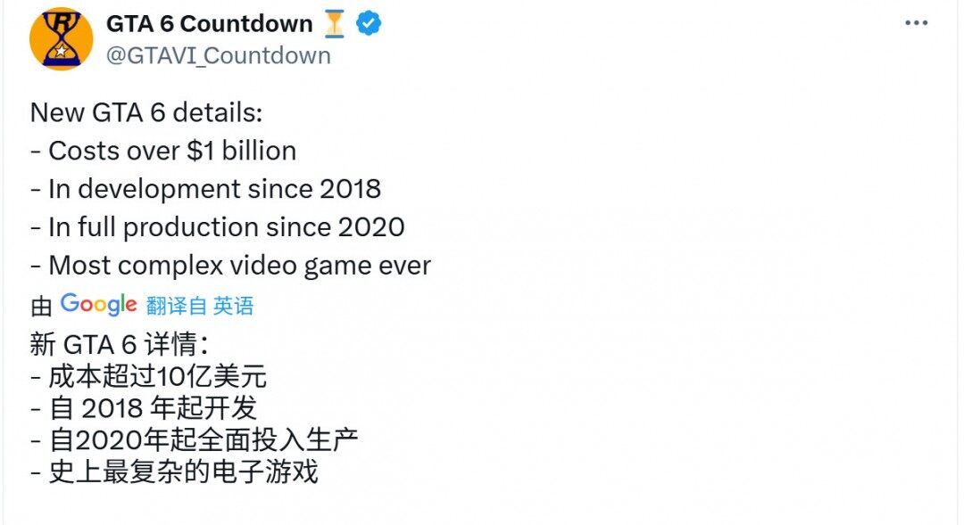 GTA6開發(fā)周期與成本解析：10億美元投入下的定價策略探討宣傳圖2