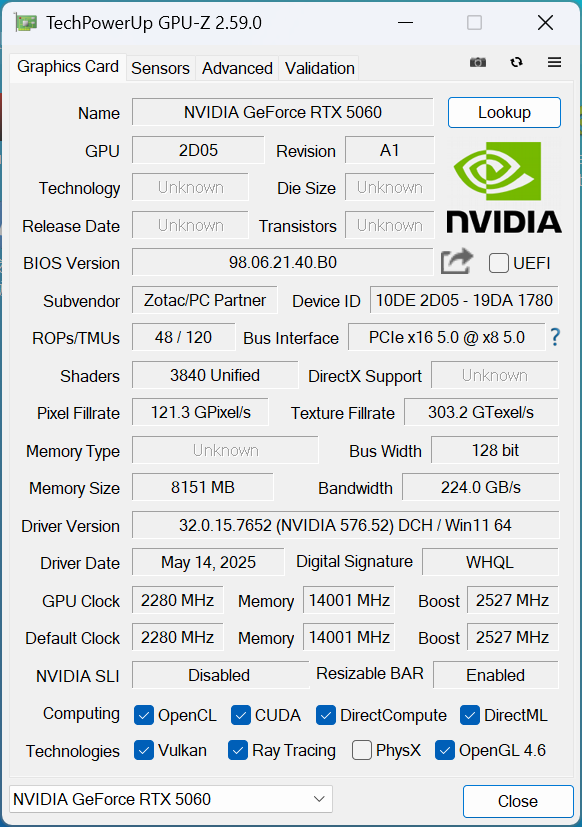 RTX 5060显卡评测 索泰月白OC版性能测试 GDDR7显存加持宣传图13