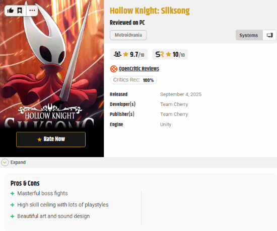 《丝歌》评测：类银河战士恶魔城新标杆，Boss战设计获满分评价