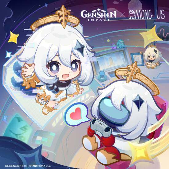《Among Us》×《原神》联动9月10日开启，免费领取派蒙装扮宣传图2