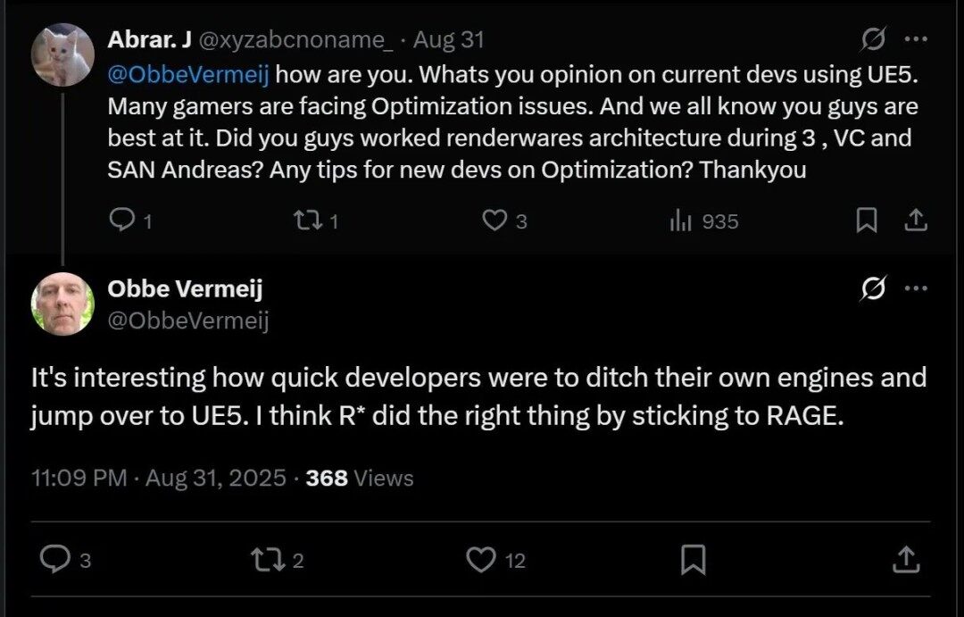 虚幻5引擎性能问题引争议 前R星开发者解析行业选择宣传图2